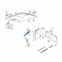 OEM Ford F-150 Weatherstrip Pillar Trim Diagram - CL3Z-1503598-AB