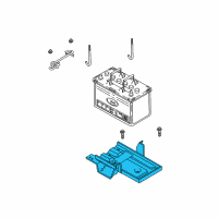 OEM Kia Sedona Battery Tray Diagram - 0K55256120B