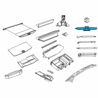 OEM 2019 Dodge Durango Jack-Scissors Diagram - 68332817AA