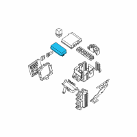 OEM 2021 Nissan Frontier Cover Relay Box Diagram - 24382-9BT0A