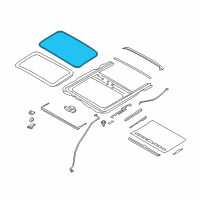 OEM 2017 BMW 430i Gran Coupe Circul.Sliding/Lifting Roof Cover Gasket Diagram - 54-13-7-344-553