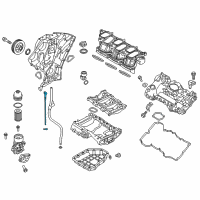 OEM 2015 Kia Sorento Oil Level Gauge Rod Assembly Diagram - 266113C101