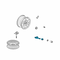 OEM 2008 Honda S2000 Sensor Assembly, Tpms Diagram - 42753-S2A-325