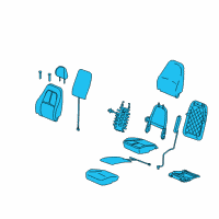 OEM Cadillac ELR Seat Assembly Diagram - 25988045