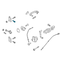 OEM 2019 Ford Ranger Lower Hinge Bolt Diagram - -W713332-S442