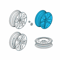 OEM 2022 Acura RDX WHEEL (19X8J) Diagram - 42700-TJB-A21