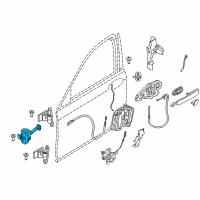 OEM 2018 BMW 540i Front Door Brake Diagram - 51-21-7-341-030