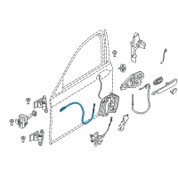 OEM 2021 BMW M5 Bowden Cable, Door Opener, Front Diagram - 51-21-7-339-444