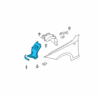 OEM 2013 BMW 135i Cover, Wheel Housing, Bottom Left Diagram - 51-71-7-180-149