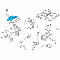 OEM 2014 Nissan GT-R Cover Assembly - Valve Rocker Diagram - 13264-JF00D