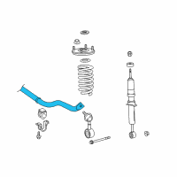 OEM 2011 Toyota Sequoia Stabilizer Bar Diagram - 48811-0C030