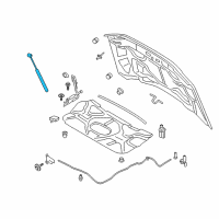 OEM 2021 Ford F-350 Super Duty Lift Cylinder Diagram - LC3Z-16C826-A