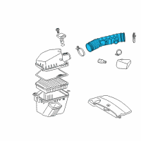 OEM 2007 Lexus GS450h Hose, Air Cleaner Diagram - 17881-31160