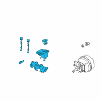 OEM Pontiac Sunfire Master Cylinder Diagram - 18037331