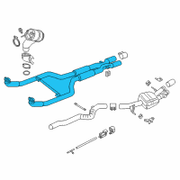 OEM 2018 BMW 650i Gran Coupe Exhaust Pipe Diagram - 18-30-7-848-140