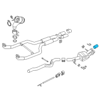OEM 2015 BMW M6 Tailpipe Trim Diagram - 18-30-7-849-341