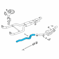 OEM 2016 BMW M5 Exhaust Pipe Diagram - 18607845466