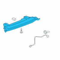 OEM 2011 Chevrolet Traverse High Mount Lamp Diagram - 15130002