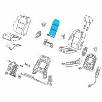 OEM 2011 Acura MDX Heater Complete, Left Front Back Diagram - 81524-STX-L01