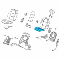 OEM Acura MDX Pad, Left Front Seat Cushion Diagram - 81537-STX-A01