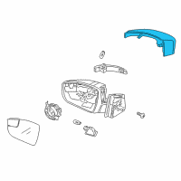 OEM Ford Focus Mirror Cover Diagram - CP9Z-17D742-A