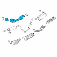 OEM 2014 Nissan Sentra Front Exhaust Tube Assembly Diagram - 20010-3SJ1A