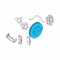 OEM Chevrolet Corvette Rotor Diagram - 88955509