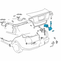 OEM 2003 Toyota Prius Lock Assembly Diagram - 64610-47020