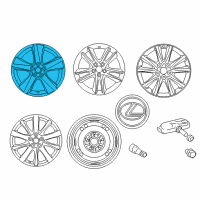 OEM 2011 Lexus IS350 Wheel, Disc Chrome P Diagram - 4261A-53220