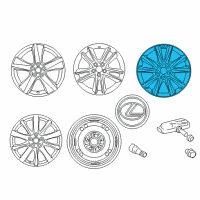 OEM Lexus IS250 Wheel, Disc Chrome P Diagram - 4261A-53430