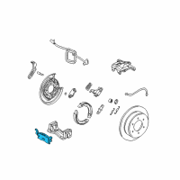 OEM 2010 Hummer H3T Rear Pads Diagram - 19208132