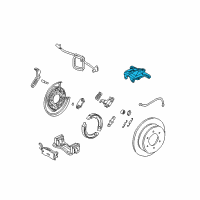 OEM 2010 Hummer H3 Housing, Rear Brake Caliper Diagram - 15111372