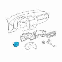 OEM 2009 Chevrolet Trailblazer Switch Asm-Headlamp Diagram - 25932635