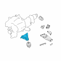 OEM 2017 Infiniti Q70 Bracket-Engine Mounting Diagram - 11233-1MC5A