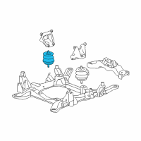 OEM 2008 Cadillac SRX Front Mount Diagram - 22887775