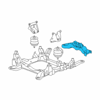 OEM 2009 Cadillac STS Transmission Mount Diagram - 25892302