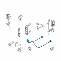 OEM 2007 Ford Explorer Sport Trac Knock Sensor Diagram - 1L2Z-12A699-AA