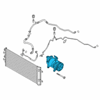 OEM BMW X1 Air Conditioning Compressor Without Magnetic Coupling Diagram - 64-52-6-826-880