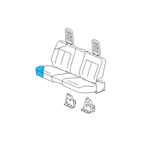 OEM 2005 Dodge Dakota Rear Seat Cushion Diagram - 1AY641D5AA