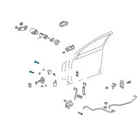 OEM 2003 Buick LeSabre Lower Hinge Bolt Diagram - 11588951