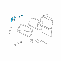 OEM Ford Explorer Sport Hinge Diagram - 2L2Z-78420A68-AA