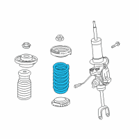 OEM 2012 BMW 740i Front Coil Spring Diagram - 31-33-6-858-423