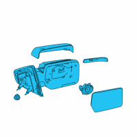 OEM 2012 Ford F-150 Mirror Outside Diagram - BL3Z-17683-BA