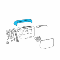 OEM 2010 Ford F-150 Mirror Cover Diagram - 9L3Z-17D742-AA