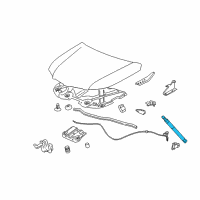 OEM 2006 Pontiac Torrent Support Strut Diagram - 15861910