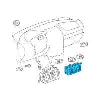 OEM 2010 Chevrolet Cobalt Air Conditioner Heater Climate Control Diagram - 15829485