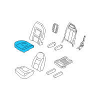 OEM Ford E-250 Seat Cushion Pad Diagram - 1C2Z-15632A22-AA