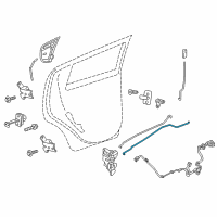 OEM 2019 Chevrolet Spark Lock Rod Diagram - 95373758