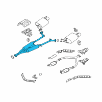 OEM 2019 Infiniti Q70L MUFFLER Assembly-Exhaust, Sub Diagram - 20300-1PM0A