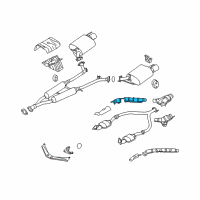 OEM 2019 Infiniti Q70 INSULATOR Heat, Front Tube Upper Diagram - 20516-1MC1A